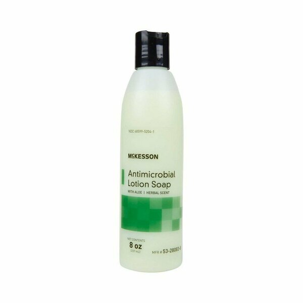 Mckesson Antimicrobial Lotion Soap, Herbal Scent, With Aloe, 8-oz Bottle 53-28083-8